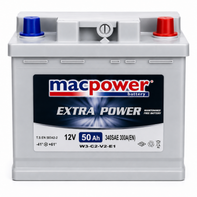 MACPOWER 12V 50AH L1 DÜZ MF EXMEND IND SULU AKÜ MACPOWER 12V 50AH L1 DÜZ MF EXMEND IND SULU AKÜ