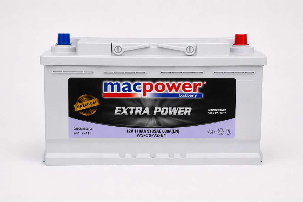 MACPOWER 12V 110AH L5 DÜZ MF SULU AKÜ