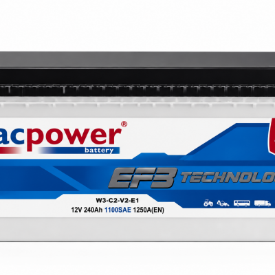 MACPOWER 12V 240AH (D6) DÜZ SMF IND SULU AKÜ-EKS MACPOWER 12V 240AH (D6) DÜZ SMF IND SULU AKÜ-EKS