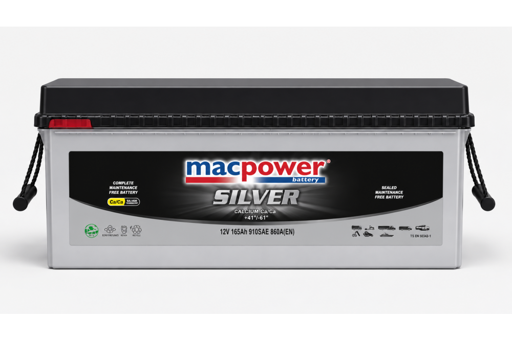 MACPOWER 12V 135AH D4A DÜZ MF IND SULU AKÜ