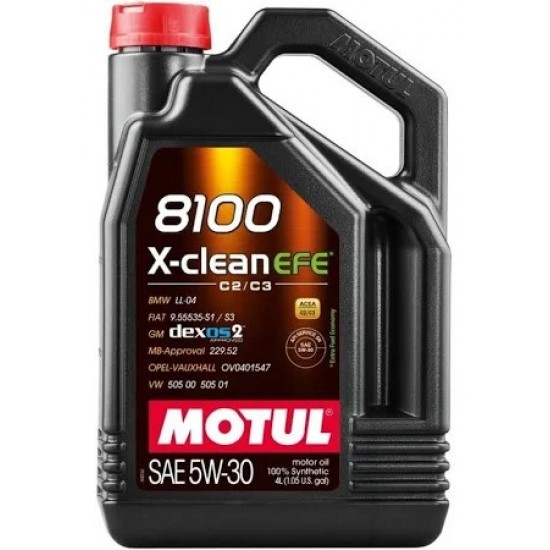 MOTUL 8100 X-CLEAN EFE 5W30 4B4L 