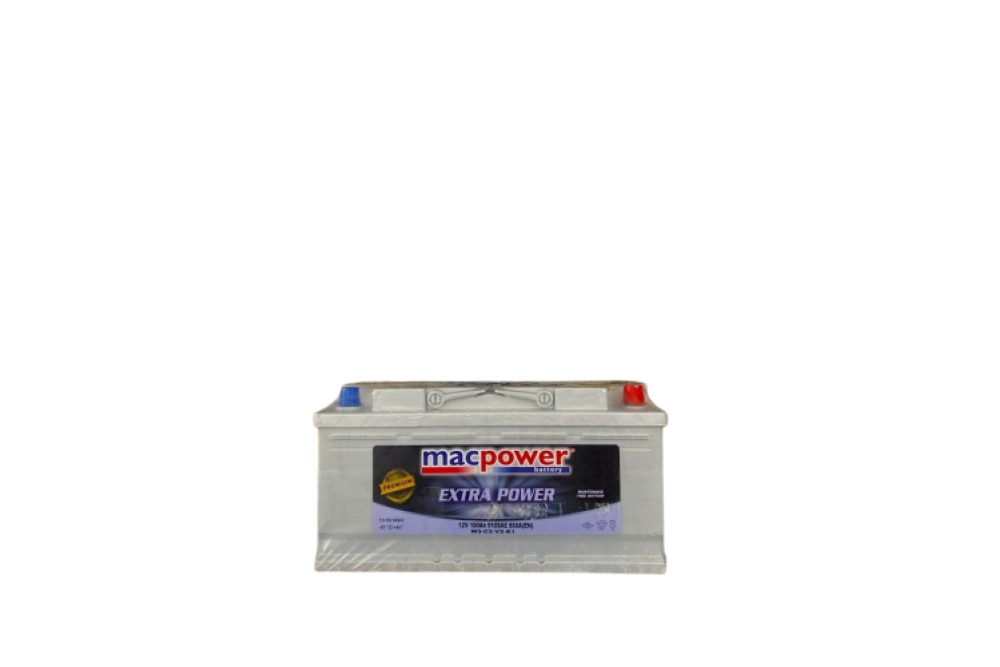 MACPOWER 12V 100AH N70 TERS SMF EXMET IND SULU AKÜ