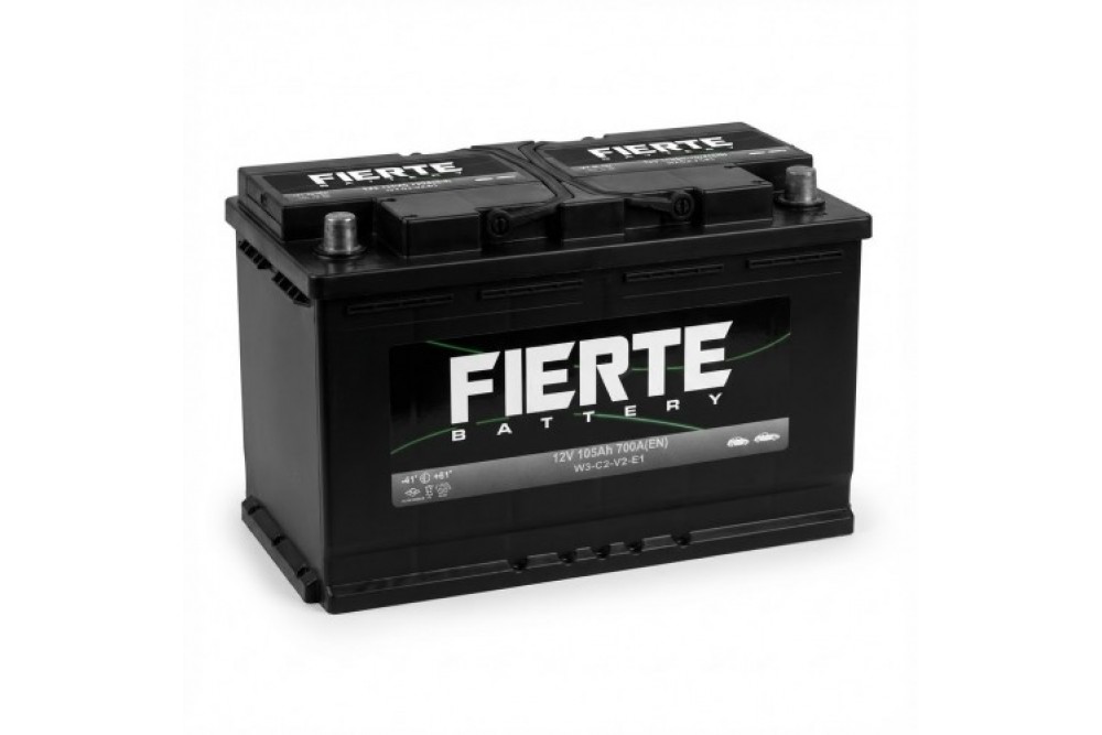 FİERTE 12V 105AH H4  DÜZ MF  IND EXMET SULU AKÜ